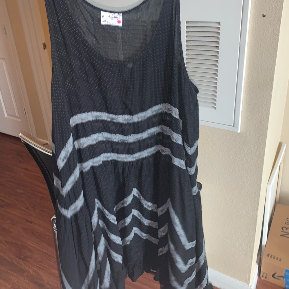 Free people slip dress! Lace/black SIZE S